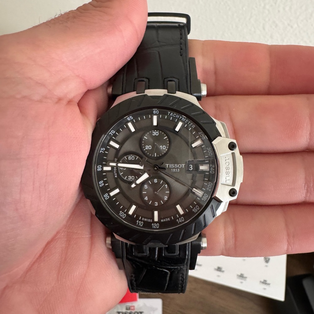 Tissot T-Race Chronograph Black and Silver Men's Watch